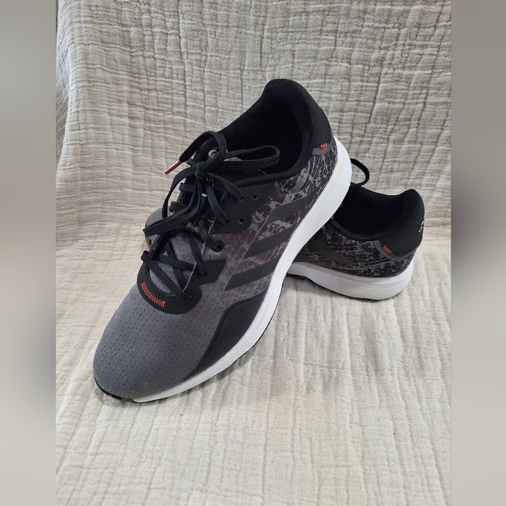 Adidas Black and Gray Running Shoes